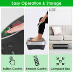 1Pc Vibration Exercise Machine With Resistant Bands Remote Control Whole Body Vibration Platform Workout Equipment Home Fitness Training Equipment For Weight Loss Fat Burner